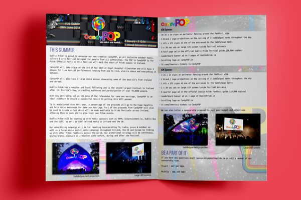 CandyPOP! brochure design